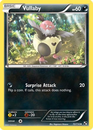 Vullaby (072) - BAW  - Common - Reverse Holofoil