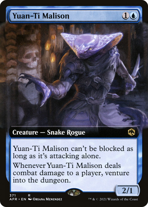 Yuan-Ti Malison (AFR-371) - rare: (Extended Art) - Foil