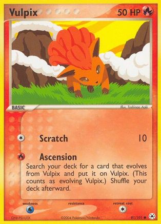 Vulpix (081/101) - HL  - Common - Reverse Holofoil