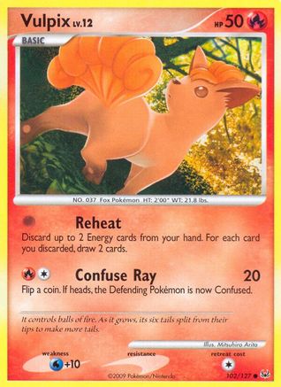Vulpix (102/127) - P  - Common - Reverse Holofoil