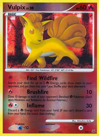 Vulpix (Shiny) (SH6) - P  - Shiny Holo Rare - Reverse Holofoil