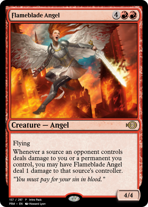Flameblade Angel (PRM-60454) - rare - Foil