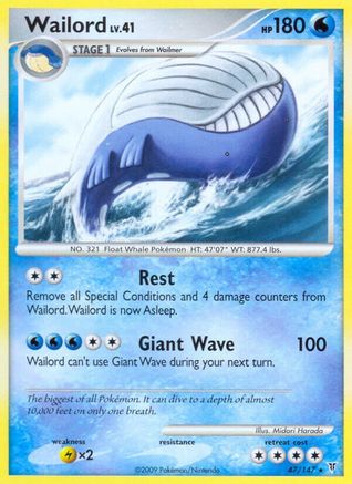 Wailord (047) - SV  - Rare - Reverse Holofoil