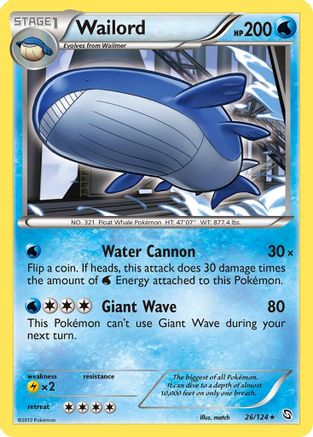 Wailord (026) - DE  - Holo Rare - Reverse Holofoil