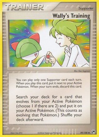 Wally's Training (089/100) - S  - Uncommon - Reverse Holofoil
