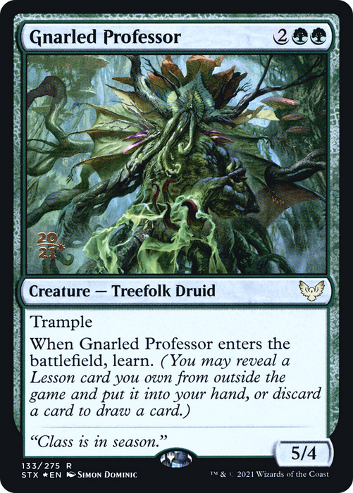 Gnarled Professor (PRE-133S) - rare - Foil