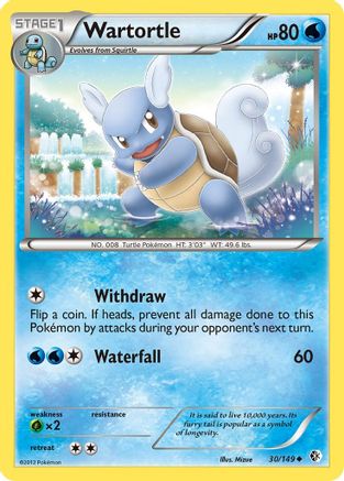 Wartortle (030/149) - BC  - Uncommon - Reverse Holofoil