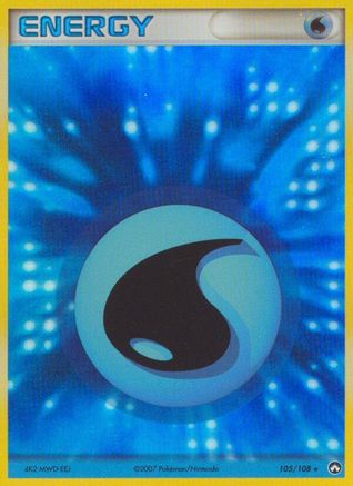 Water Energy (105/108) - PK  - Rare - Holofoil