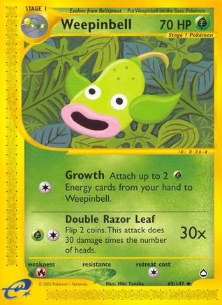 Weepinbell (065) - A  - Uncommon - Reverse Holofoil