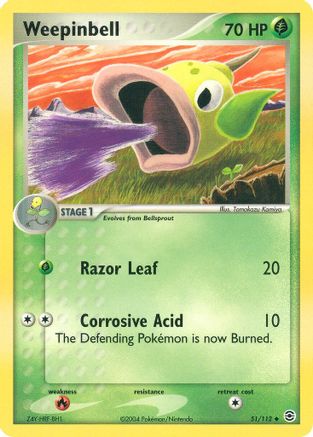 Weepinbell (051) - FL  - Uncommon - Reverse Holofoil