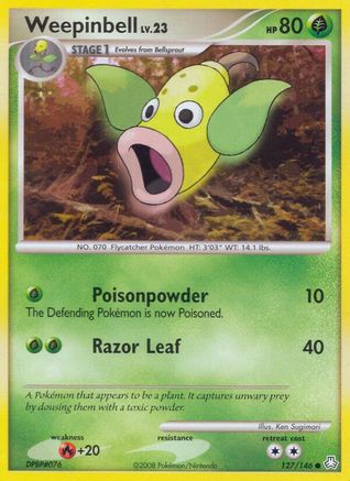Weepinbell (127) - LA  - Common - Reverse Holofoil