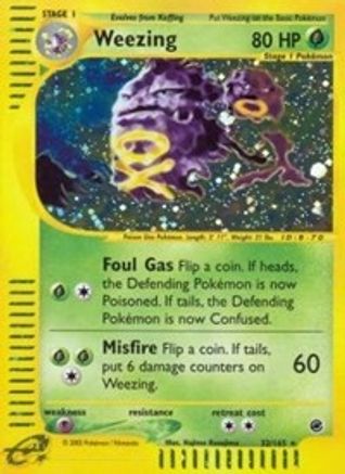 Weezing (32) (032) - E  - Holo Rare - Holofoil