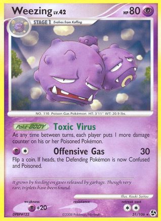 Weezing (031) - GE  - Rare - Reverse Holofoil