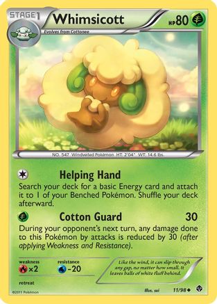 Whimsicott (11) (011) - EP  - Uncommon - Reverse Holofoil
