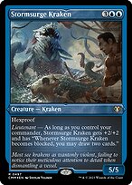 Stormsurge Kraken (CMM-497) - rare - Etched Foil