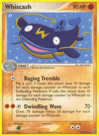 Whiscash (028) - D  - Rare - Reverse Holofoil