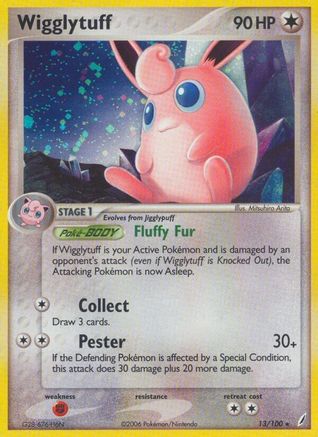 Wigglytuff (013/100) - CG  - Holo Rare - Reverse Holofoil