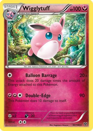 Wigglytuff (90) (090) - XBS  - Rare - Reverse Holofoil