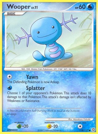Wooper (118/132) - SW  - Common