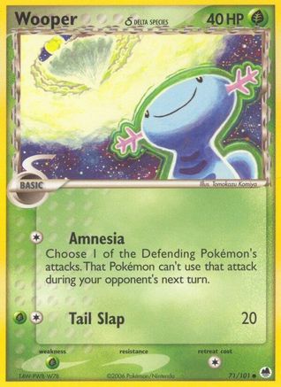 Wooper (Delta Species) (071/101) - DF  - Common - Reverse Holofoil