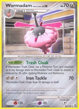 Wormadam Trash Cloak (043) - SW  - Rare - Reverse Holofoil