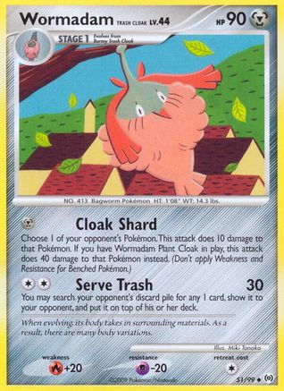 Wormadam Trash Cloak (051) - A  - Uncommon
