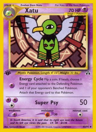 Xatu (052/75) - ND  - Uncommon - 1st Edition