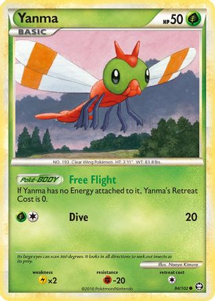 Yanma (084/102) - T  - Common - Reverse Holofoil