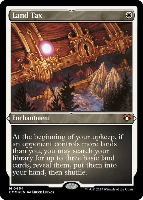 Land Tax (CMM-464) - mythic - Etched Foil