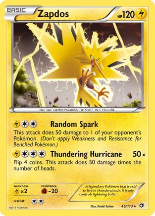 Zapdos (046/113) - LT  - Holo Rare - Reverse Holofoil