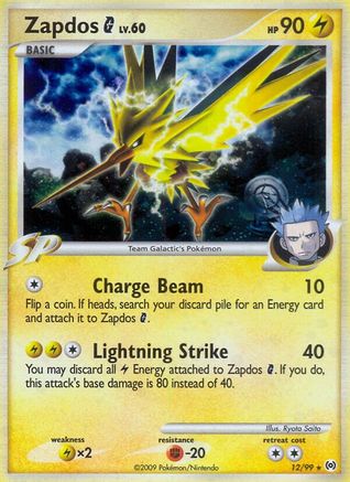 Zapdos G (012/99) - A  - Holo Rare - Holofoil