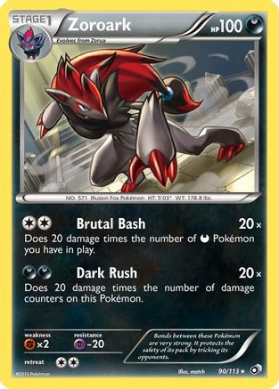 Zoroark (090/113) - LT  - Holo Rare - Reverse Holofoil