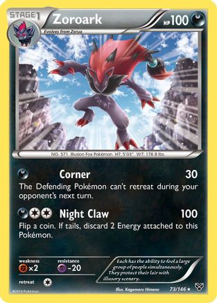 Zoroark (073/146) - XBS  - Holo Rare - Reverse Holofoil
