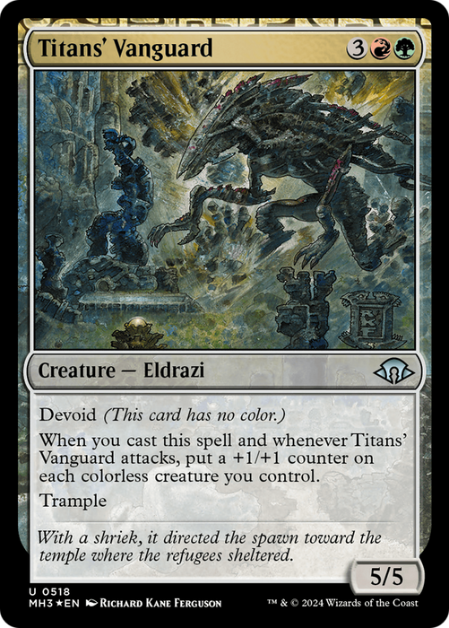 Titans' Vanguard (MH3-518) - uncommon: (devoid) - Foil