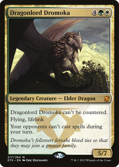 Dragonlord Dromoka (DTK-217) - mythic