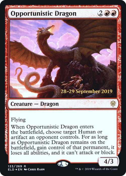 Opportunistic Dragon (PRE-133S) - rare - Foil