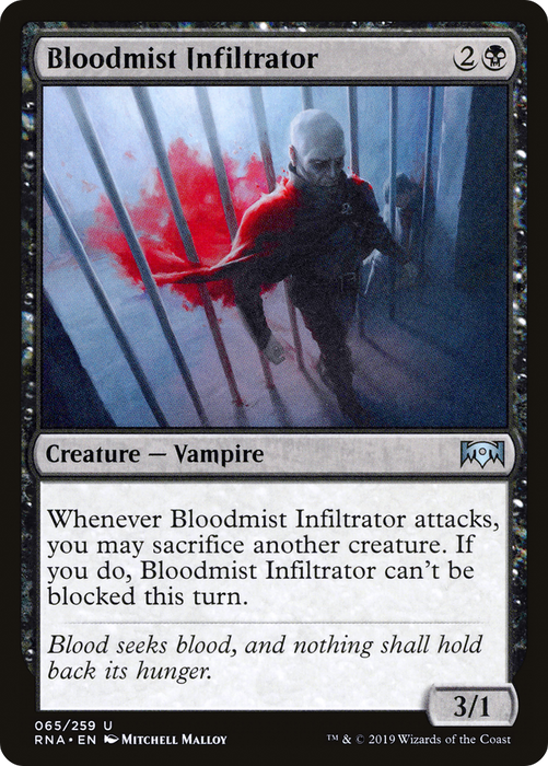 Bloodmist Infiltrator (RNA-065) - uncommon - Foil