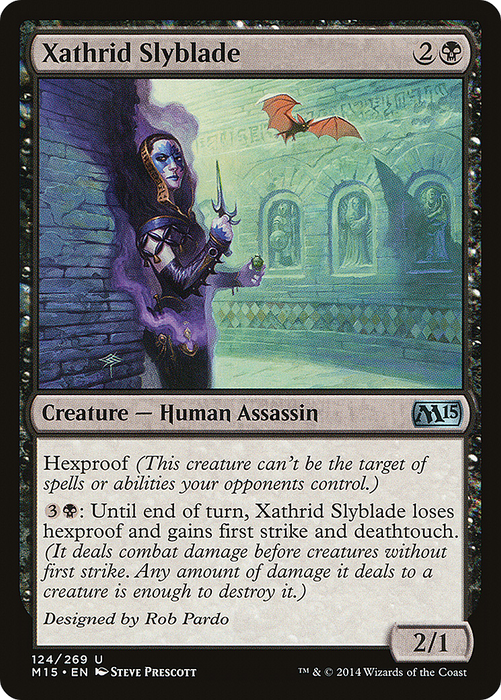 Xathrid Slyblade (M15-124) - uncommon - Foil