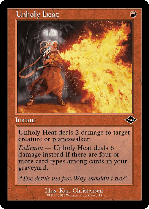 Unholy Heat (MH2-013) - common - Foil
