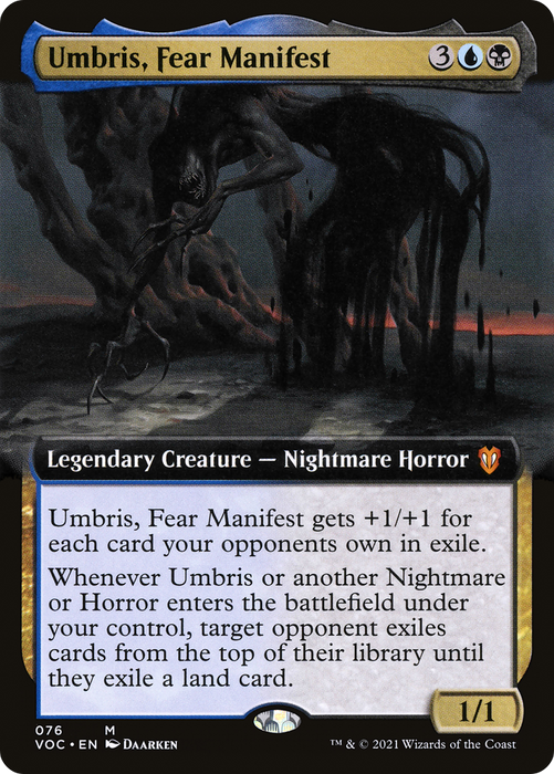 Umbris, Fear Manifest (VOC-076) - mythic: (Extended Art)