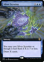 Silver Scrutiny (DMU-395) - rare: (Extended Art) - Foil