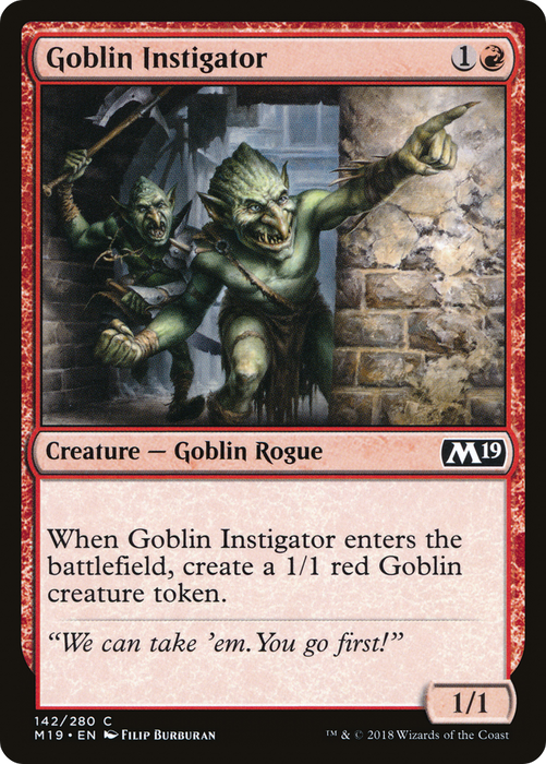 Goblin Instigator (M19-142) - common