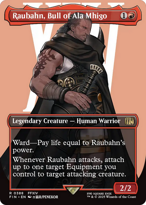 Raubahn, Bull of Ala Mhigo (Borderless) (FIN-388) - rare
