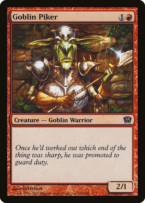 Goblin Piker (9ED-194★) - common - Foil
