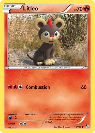 Litleo (18) (018) - XF  - Common - Reverse Holofoil
