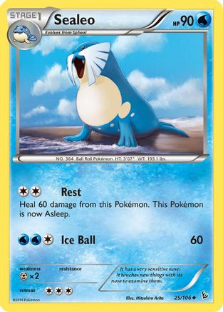 Sealeo (025) - XF  - Uncommon - Reverse Holofoil