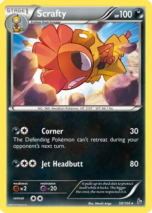 Scrafty (059) - XF  - Rare