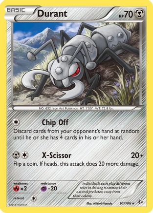 Durant (061) - XF  - Rare - Reverse Holofoil