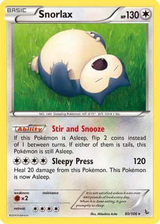 Snorlax (080/106) - XF  - Rare