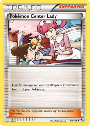 Pokemon Center Lady (093/106) - XF  - Uncommon
